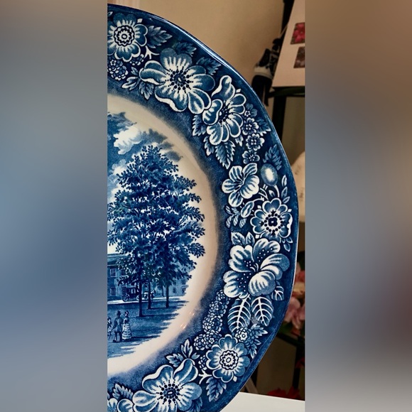 Historic Colonial Scenes Plate *Liberty Blue* Independence Hall - Picture 3 of 6